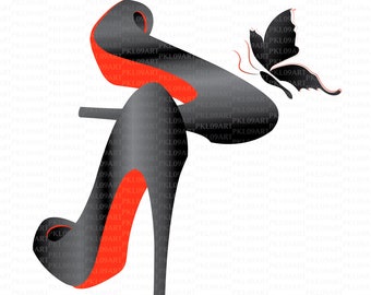 Red Bottom Stiletto heels Svg, High Heel Shoe Svg, Cricut, Quote Cut File, Shoe Clipart, Png Eps Dxf Vinyl Cut File,