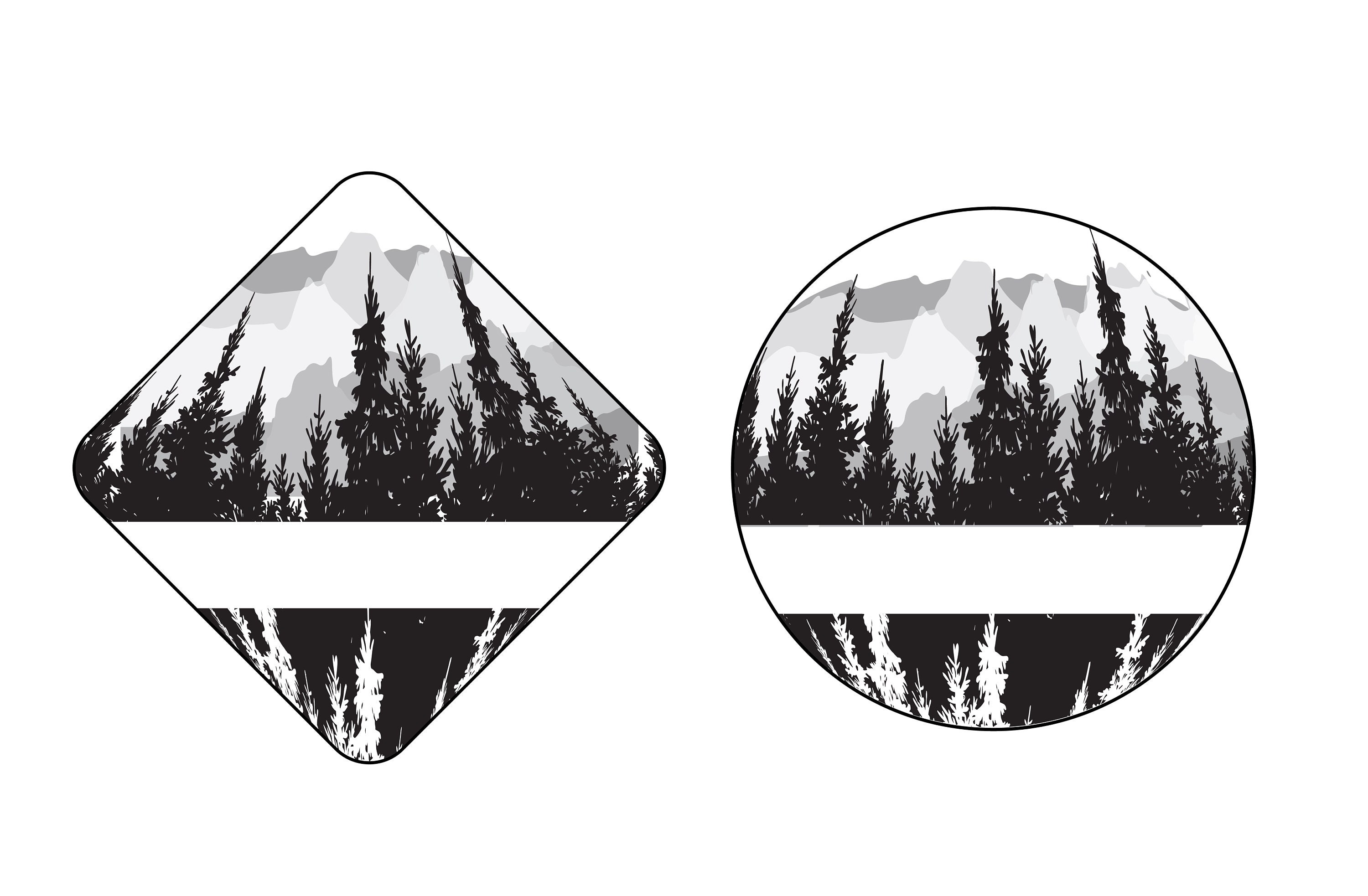 Bergsvg | Bergsvg Umriss | Camping Outdoor Abenteuer svg | Berge und Bäume svg | kommerzielle Nutzung svg | Berg Silhouette