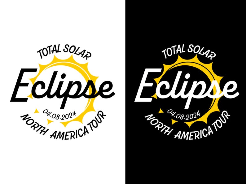 Total Solar Eclipse 2024 Svg,04.08.2024 Svg, North America Tour States