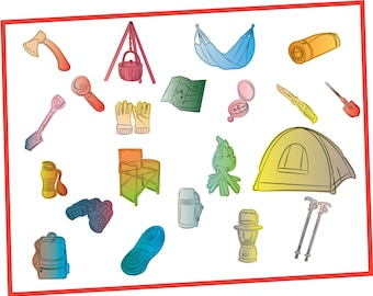 Camping SVG Bundle , Camping Clipart , Summer Svg , Camper Svg ,  Campfire Svg ,  Cricut , Cut Files , Silhouette , Vector