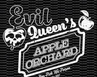 Evil Queen’s Apple Orchard svg, Evil Queen svg, Villain svg, Digital File Cut File,Silhouette Cricut
