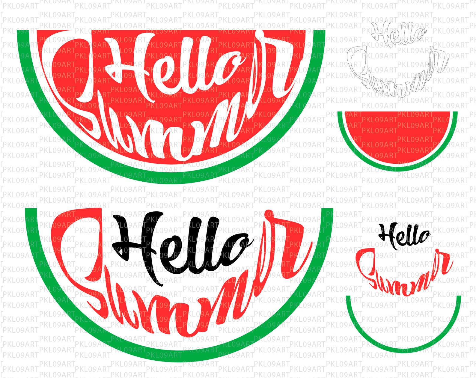 Download Watermelon SVG Hello Summer SVG Summer Door Sign SVG | Etsy
