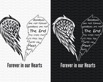 in loving memory svg,bereavement poem, in loving memory svg file for cricut,wings svg,memorial day svg,memory angel wings heart svg