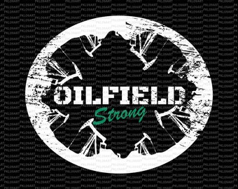 Oilfield Strong SVG, Cuttable SVG, Offshore, Oil Rig,