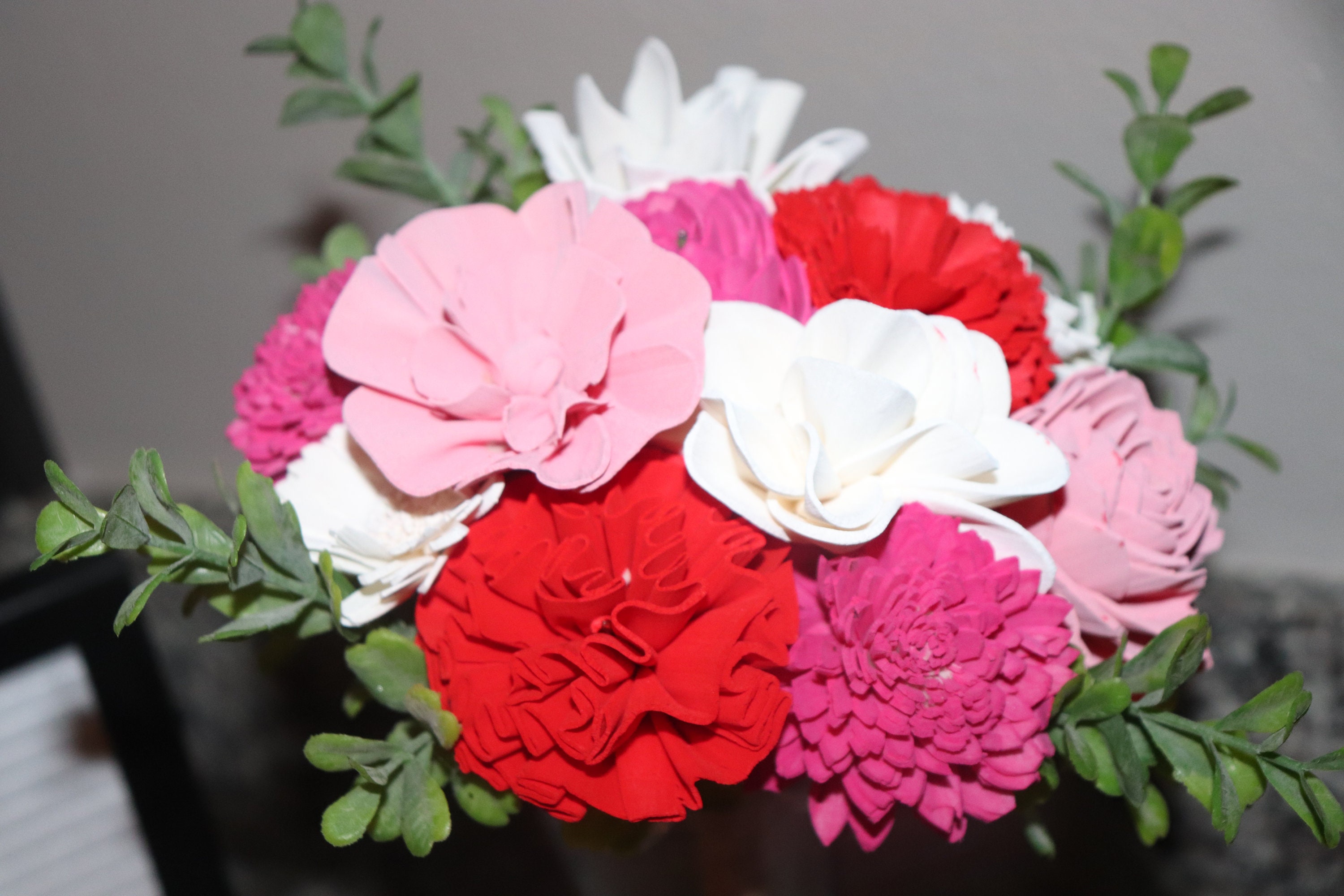 Wood Flower Bouquet Flowers That Never Die Home Décor Etsy