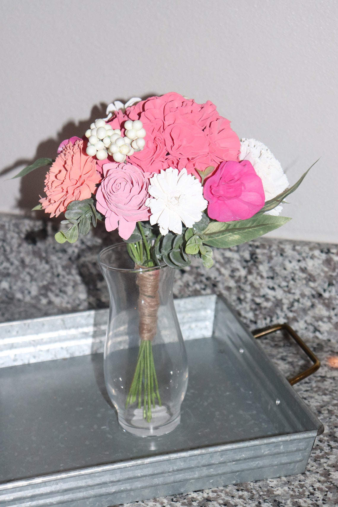 Wood Flower Bouquet Flowers That Never Die Home Décor Etsy