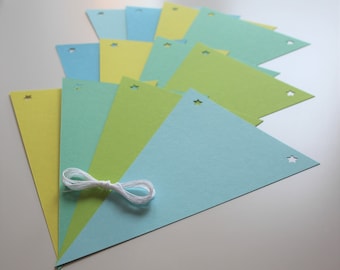 Make your own card bunting kits!