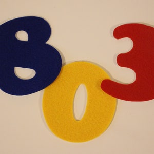 Felt Numbers Iron On Numbers No Sew Numbers