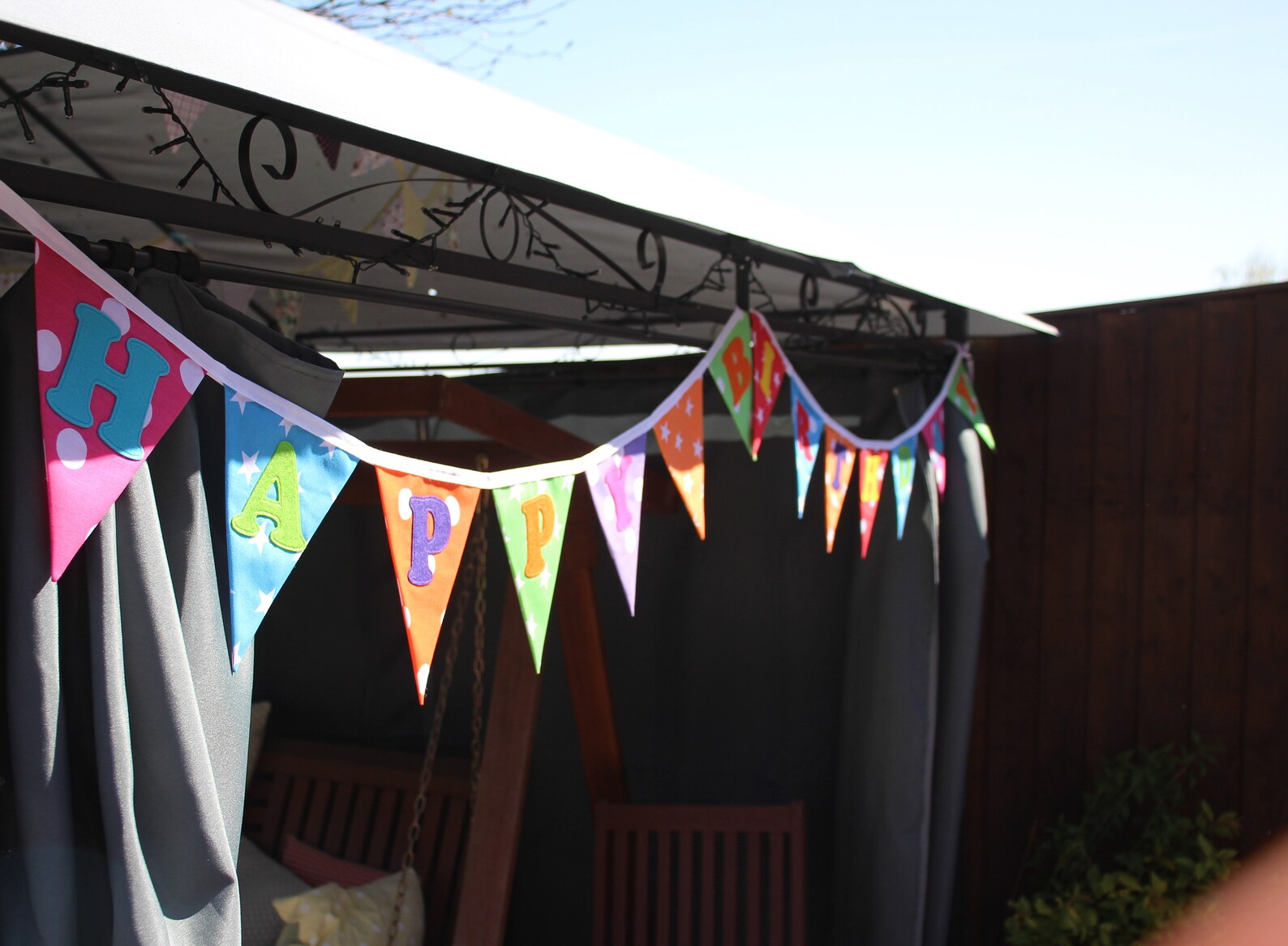 Fabric Birthday Bunting Etsy