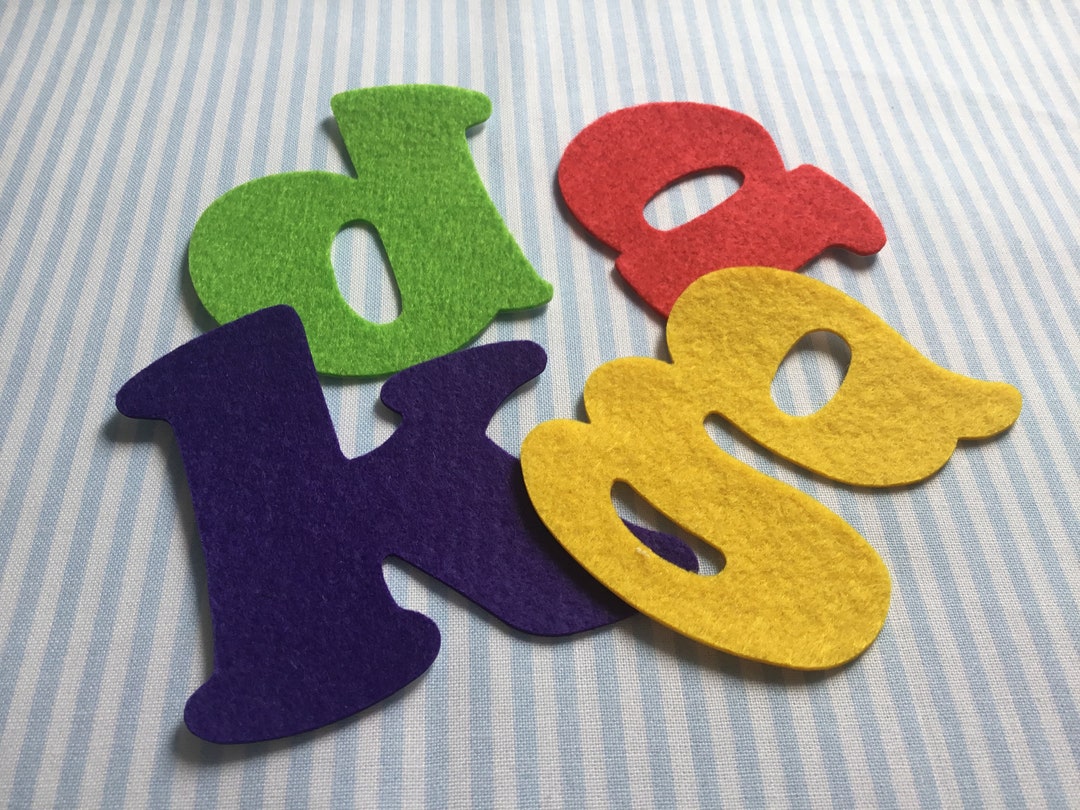 Felt Letters Iron on Lowercase Letters No Sew Letters Etsy UK