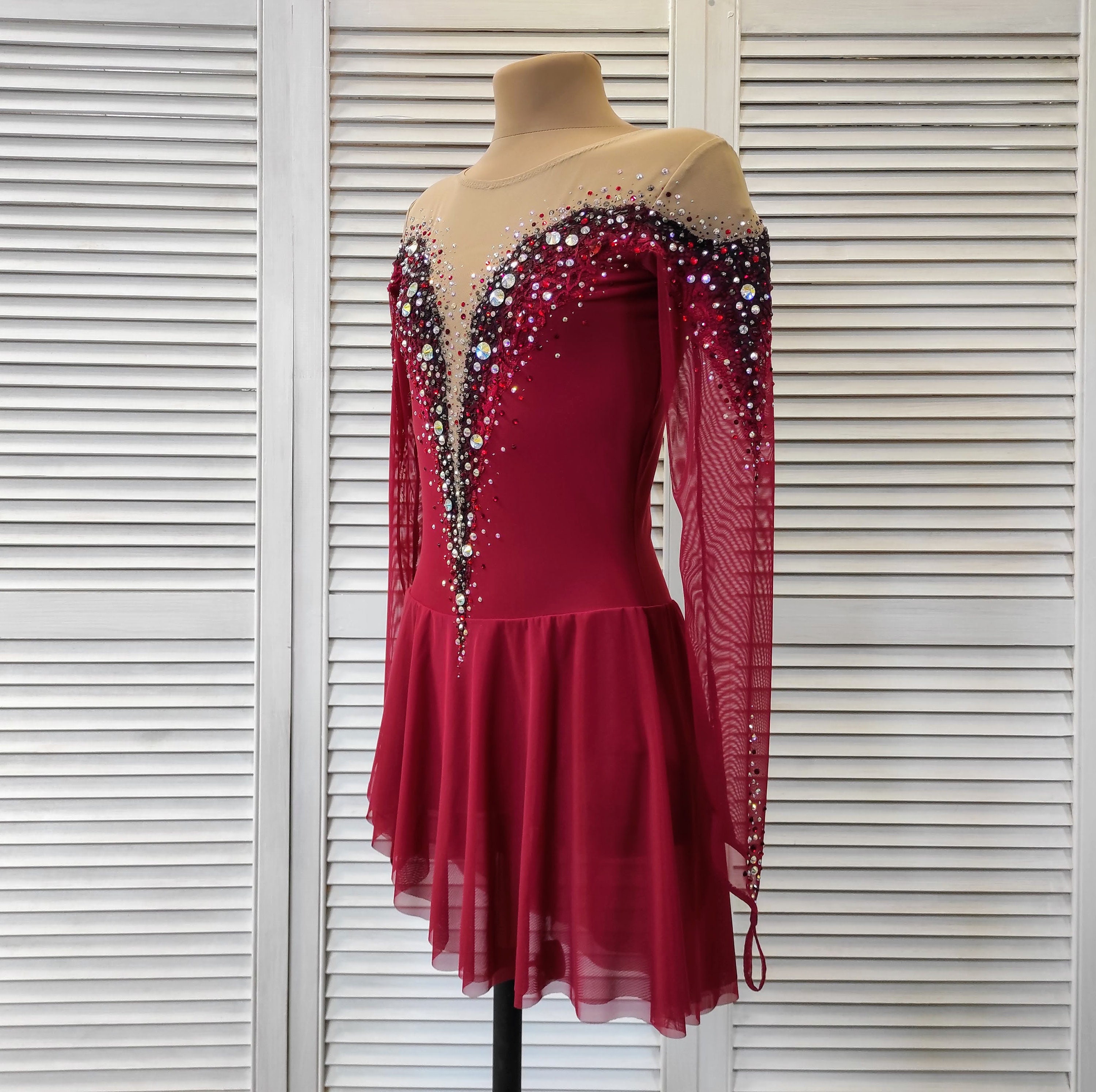 Figure Skating Dress. Competition ice skating costume. Etsy
