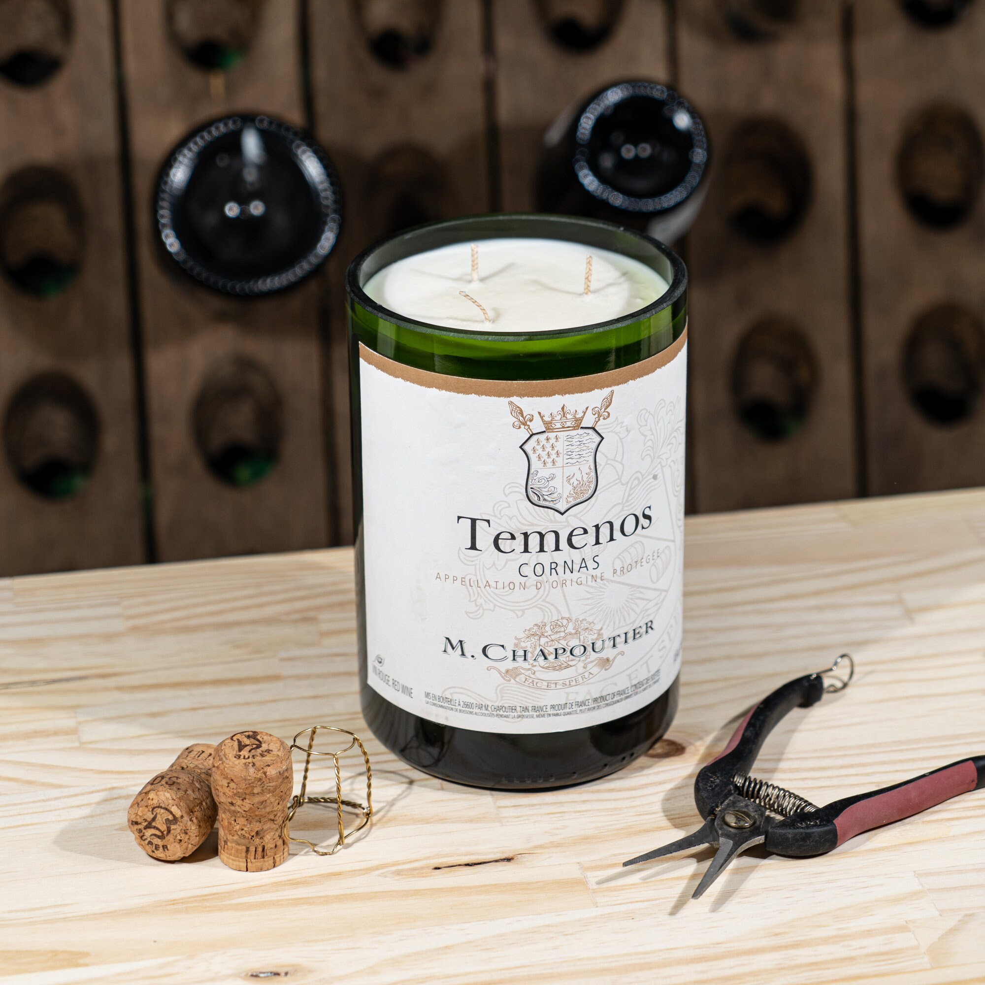 Bougie Parfumée Jeroboam Vin - Temenos Cornas 3000Ml