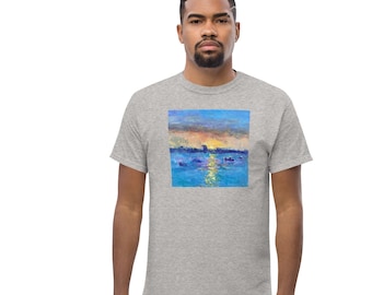 Provincetown Sunrise by Scott Chapman, T Shirt, Cape Cod Bay, Cape School of Art, Impressionism, FREE SHIPPING, Provincetown Beach