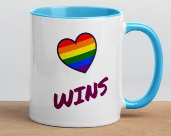 LGBTQ, Equality Mug, Anytime Gift, Valentines Day, For Anyone, Coffee Mug, Tea Mug, Gift, Rainbow, Pride, 11oz Mug, Free Shipping.