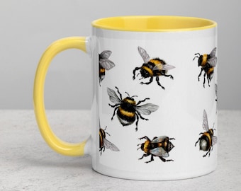 Bee Lovers Mug, Save the bees, Bee awareness gift, Bee keeper, Free Shipping, Men, Women, Housewarming gift, Birthday gift,  Love of honey.