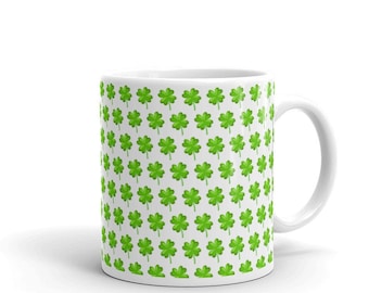 St. Patrick's Day Mug, Irish mug, Shamrock, Lucky, Coffee Mug, St. Patty's Day, Gift Idea, Green, Free Shipping