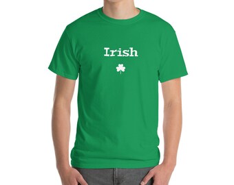 St Patrick's Day, Tee, Irish, Men or Women, St Patty's, Shamrock, Short Sleeve T-Shirt, Green, Free Shipping.