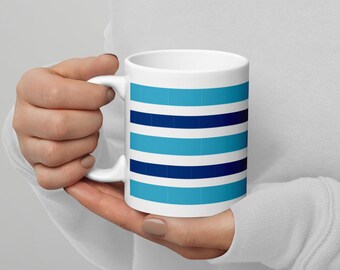 White glossy mug