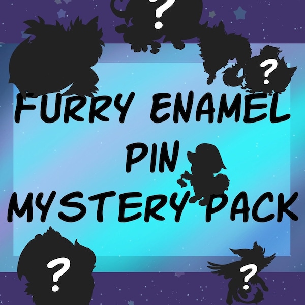 Furry Pin Mystery Pack | Fursona pin/ Creature/ Hybrid animals/ Fantasy/ Enamel Pins