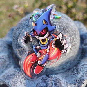 Metal sonic keychain - Etsy 日本