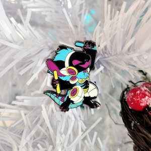 Starlight #186 | Chara Pin Protogen / Furry Fursona / Sci-Fi/ Robot Creature/ Enamel Pin