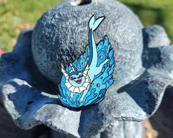 Sea "Water Fox" Pin | Anime /Manga/ Videogame/ Catfish/ Aqua Magic/ Elemental/Monster/ Creature Enamel Pin
