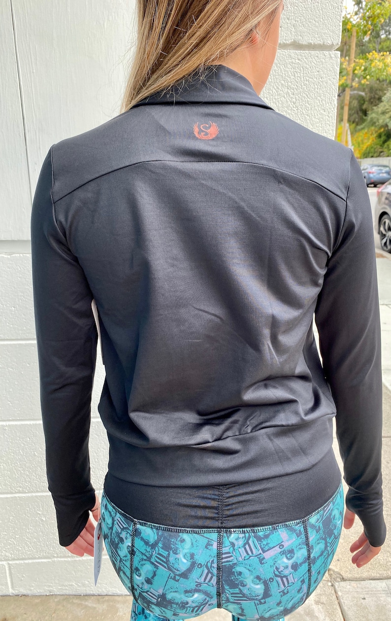 Black Workout Zip-up Jacket