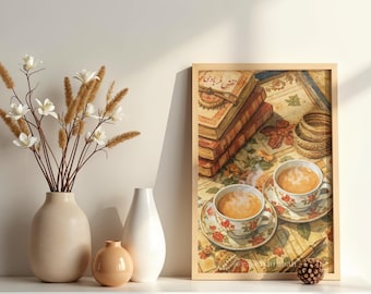 Desi Chai Wand Kunst Druck, Pakistanische Indische Tee Dekor, Kaffee Bar Kunst, Südasiatische Küche Poster, Geschenk für Chai Liebhaber