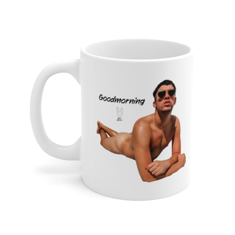 Bad Bunny Coffee Mug Conejo Malo Bad Bunny Merchandise Custom Coffee Mug Design Bad Bunny Gift Goodnight Mug Friend Gift Bad Bunny Gifts 