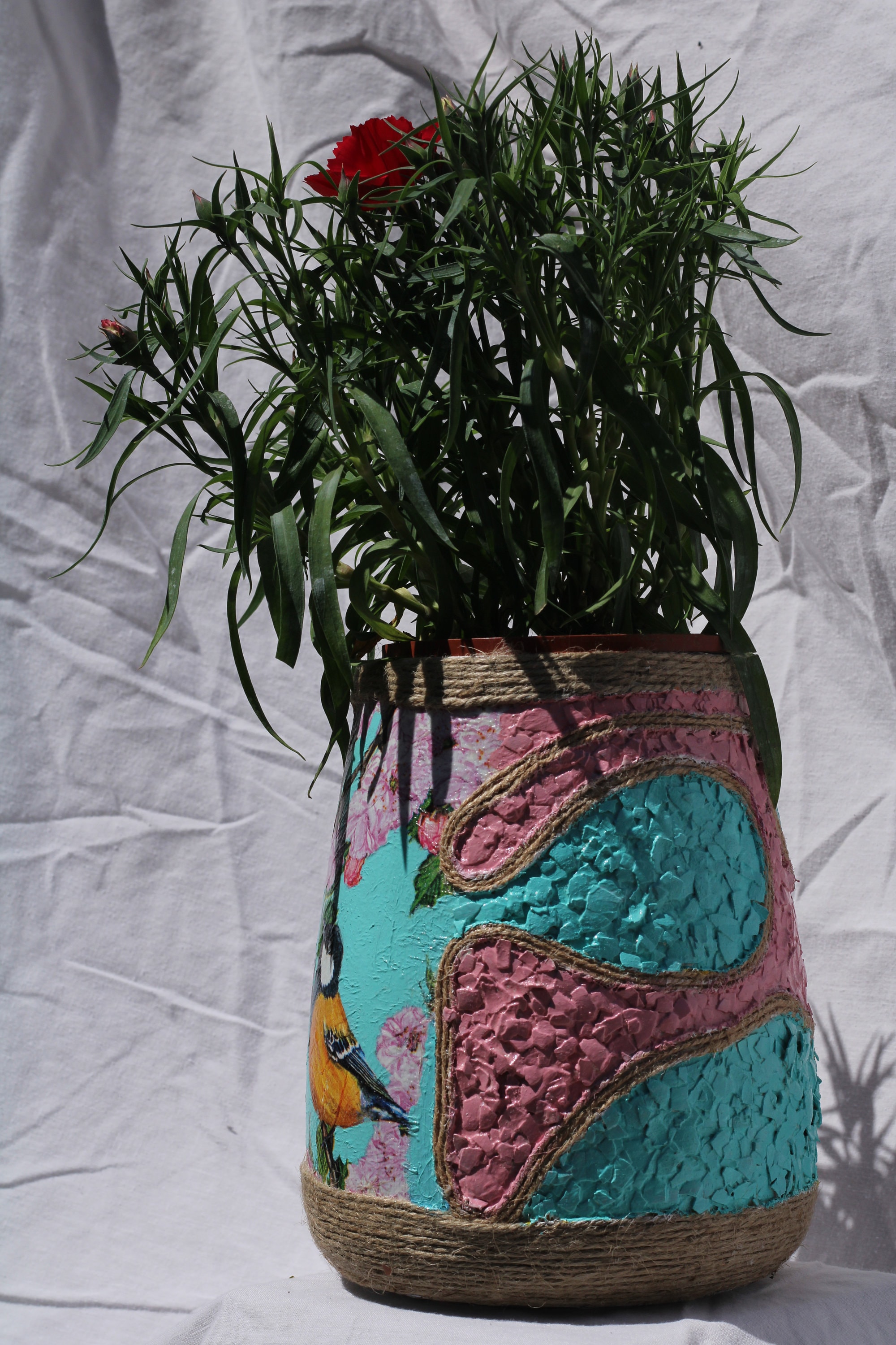Handmade Decoupage Vase Etsy