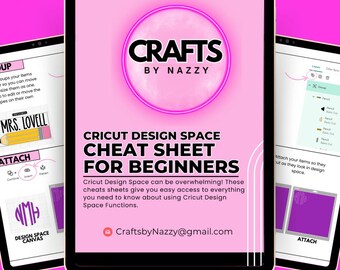 Cricut Design Space Cheat Sheet for Beginners | Printable PDF | Cricut Tips & Tricks | Cricut Help Guide | Instant Download