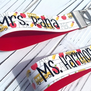 Teacher Wristlet | Teacher Key Fob | Personalized Teacher Gift | Teacher Appreciation Gift | Teacher Christmas Gift | BTS Teacher Gift