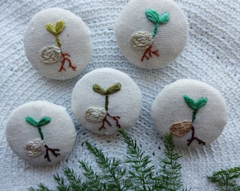 Seedling handmade pin * MADE TO ORDER