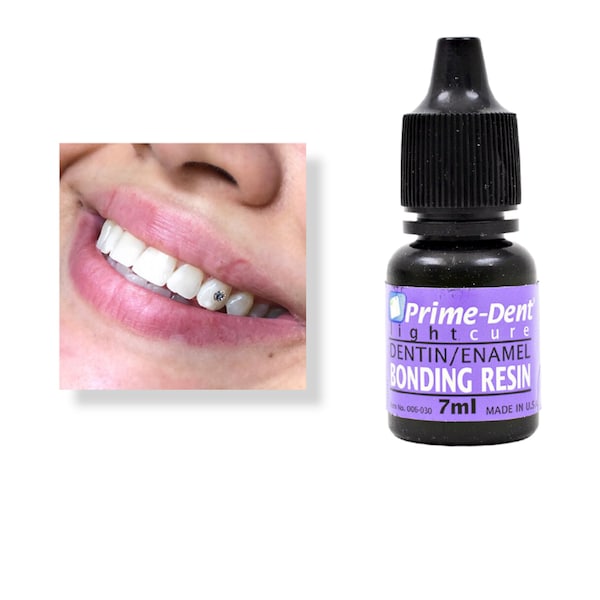 Fashionable Tooth Jewelry Bonding Adhesive - Glue for Teeth Gems Light Cure 7mL Bottle