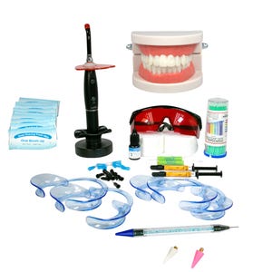 Tooth Gems Rhinestone Starter Kit || Professional UV Light, Etchant, Bonding, Flowable Composite and Accessories || Stones NOT Included