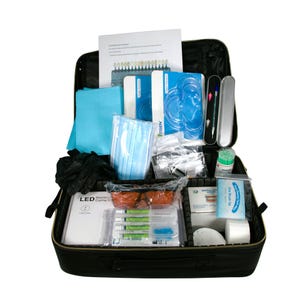 Tooth Gems Rhinestone Deluxe Professional Starter Kit UV Light, Etchant, Bonding, Flowable Composite and Accessories || Stones NOT Included