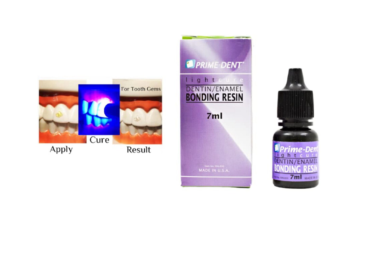 Fashionable Tooth Jewelry Bonding Adhesive Glue for Teeth Gems Light