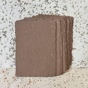 Kastanie handgeschöpftes Papier - 4x6 8.5x11 19x25