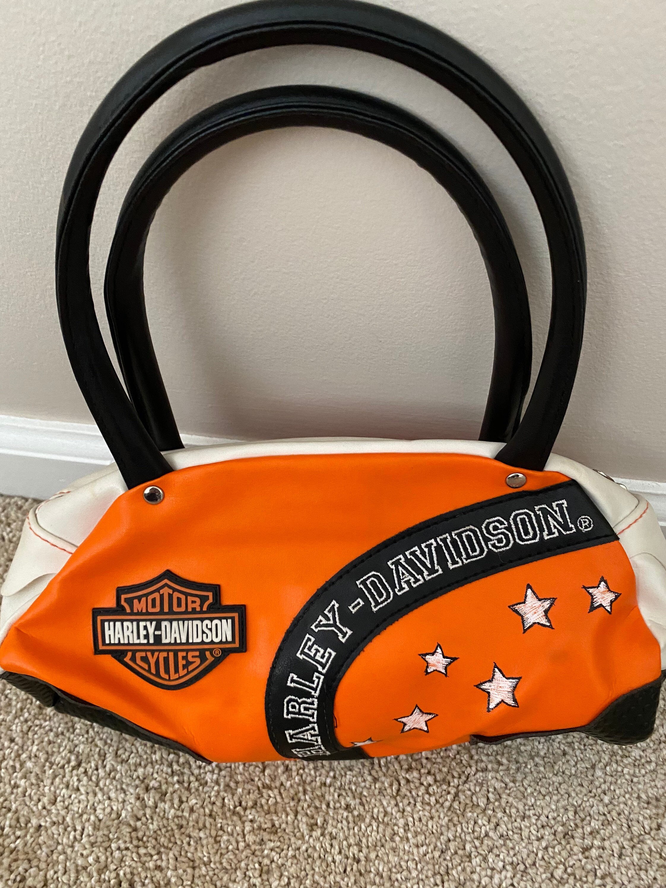 Harley Davidson Design Crossbody bag Messenger with Adjustable Leather Strap