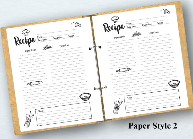 My Kitchen My Rules Custom Recipe Book Blank Recipe Book Etsy