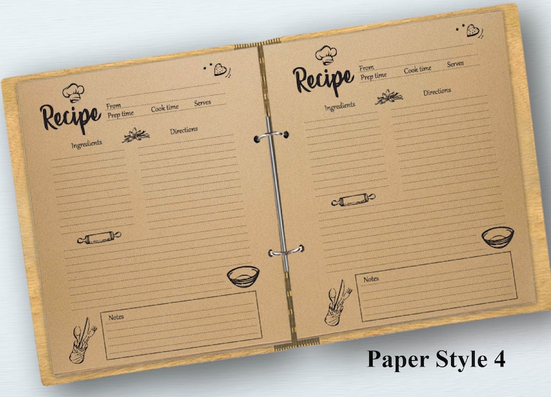 My Kitchen My Rules Custom Recipe Book Blank Recipe Book Etsy