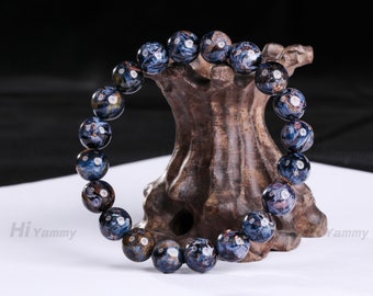 Natural Pietersite Crystal Beaded Bracelet, Gifts for Her,Healing Crystal , Stretch bracelet ,Lucky stone Bracelet,Gift for Wife ,Men's gift