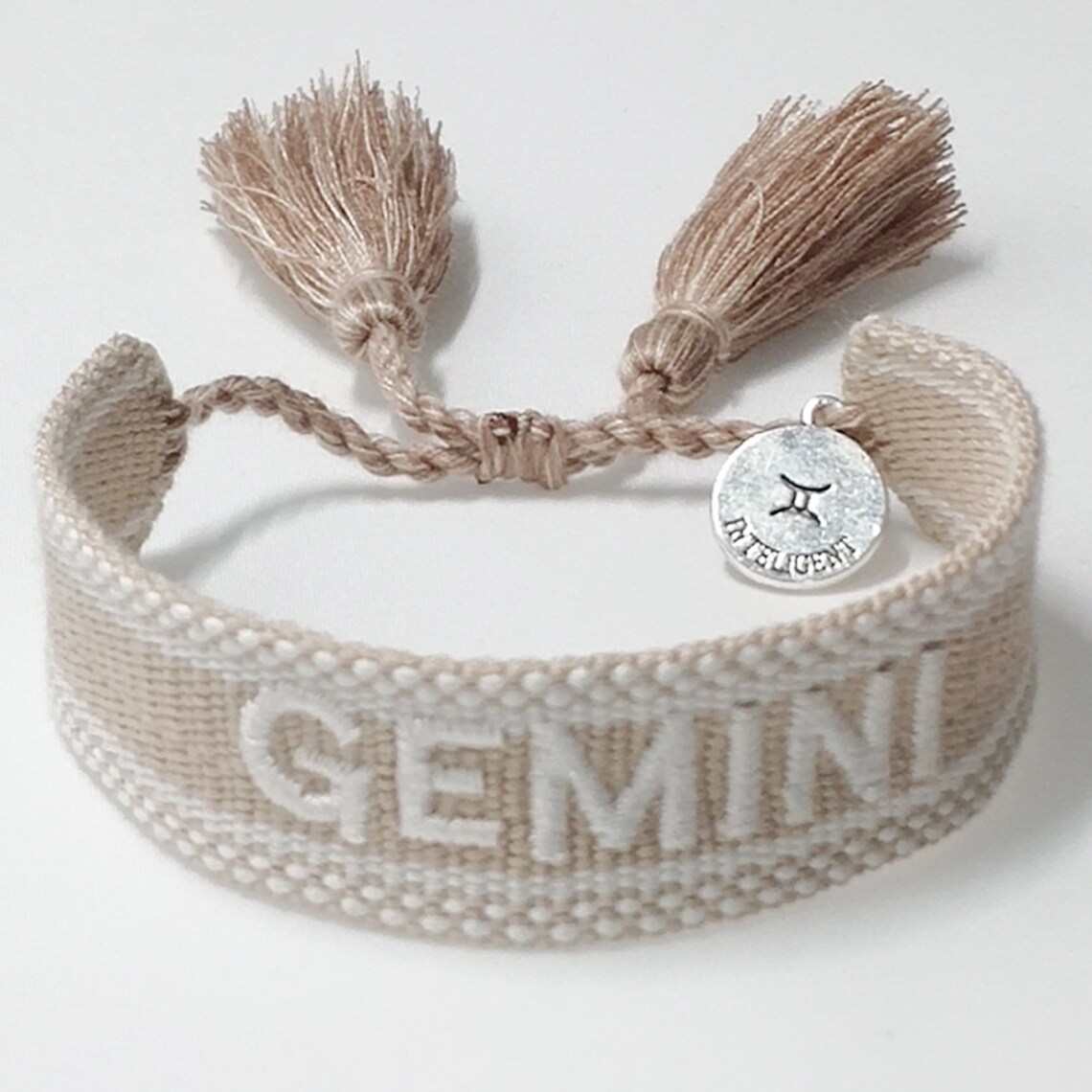 12 Zodiac Signs Embroidered Bracelet Friendship Bracelet  Etsy