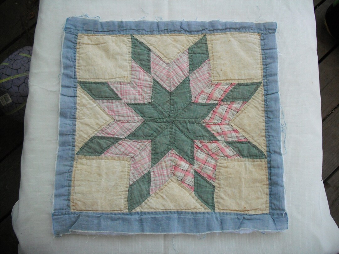Vintage Quilt Square Quilt Star Cutter Quilt Block Etsy