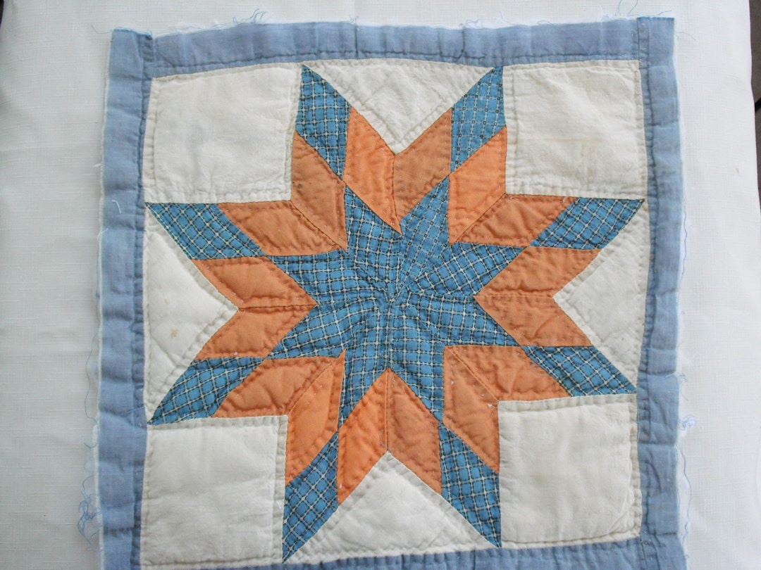 Vintage Quilt Square Quilt Star Cutter Quilt Block Etsy