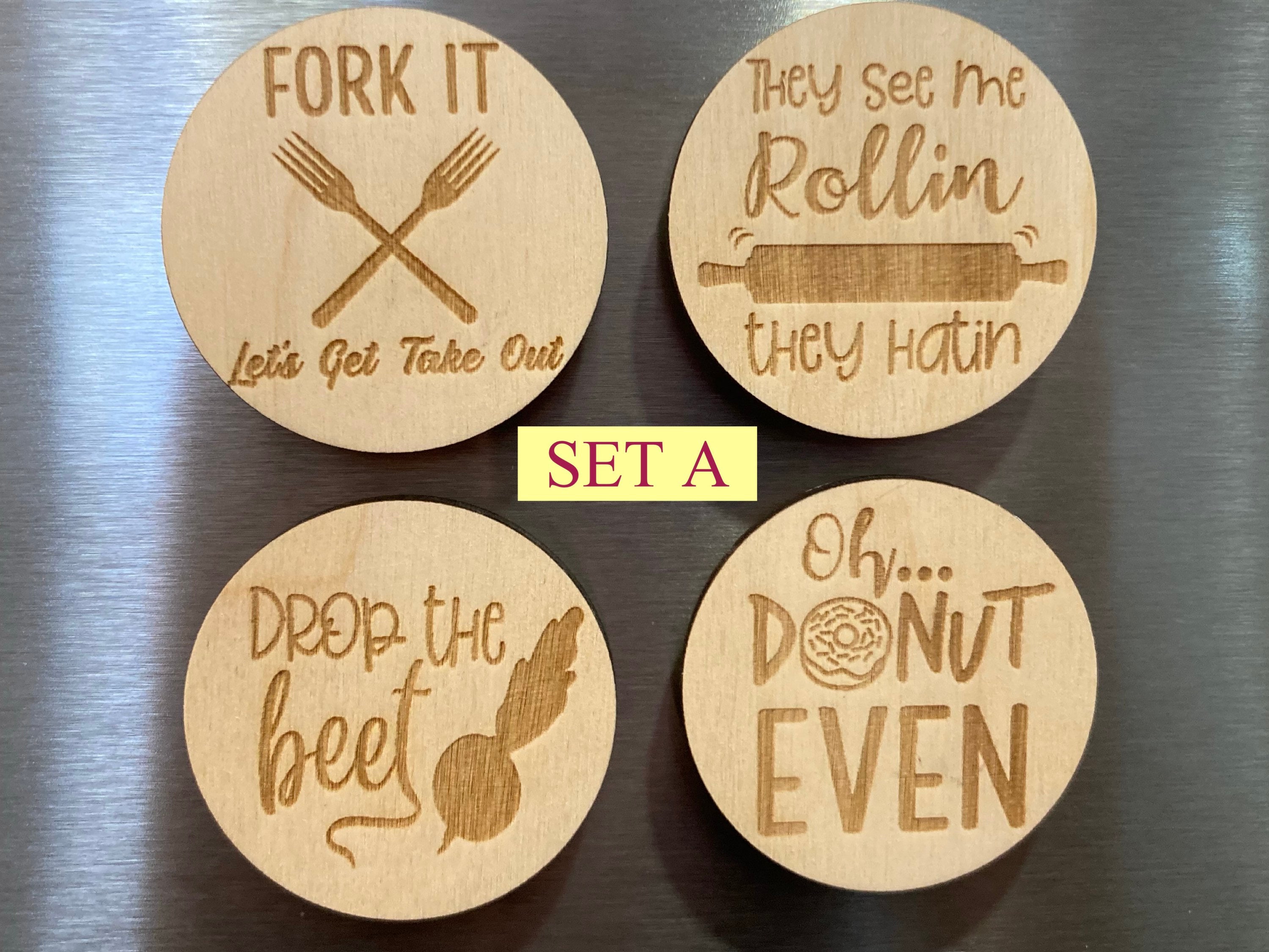 Wood Fridge Fridge Sets Fridge Funny Etsy