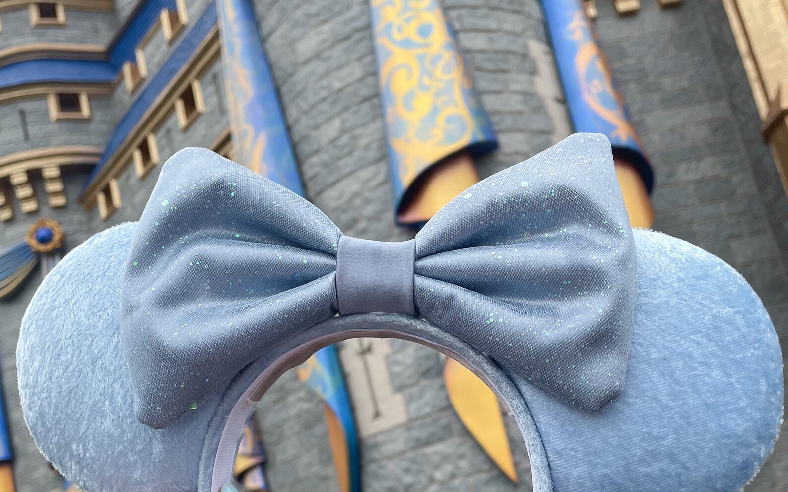 Cinderella Blue Velvet Ears Light Blue Velvet Ears Baby Blue - Etsy