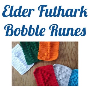 Crocheted Elder Futhark Bobble Runes PATTERN