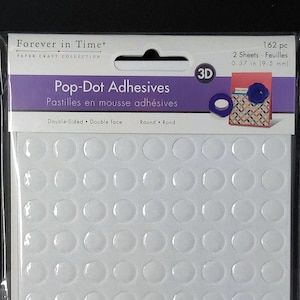 Pop dots Round .37&quot; double sided 162 count