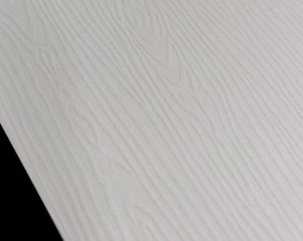 White Woodgrain Textured Cardstock 5x7" pack of 10 sheets